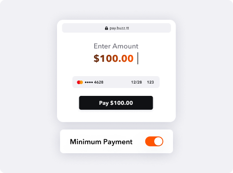 Set your minimum payment
